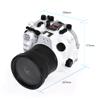 Seafrogs 40M/130FT Underwater Camera housing Waterproof case for Fujifilm X-T3, with Zoom Gears for 16-55mm (White) view 2