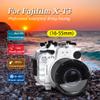 Seafrogs 40M/130FT Underwater Camera housing Waterproof case for Fujifilm X-T3, with Zoom Gears for 16-55mm (White) view 4