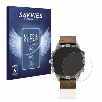 Savvies Screen Protector compatible with Garmin Marq Adventurer (Gen 2) Protection Film Clear 6-Pack