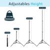 2 Pack Aluminum Light Photography Tripod Stand with Case,Altson 7 Feet Portable Photo Video Tripod Stand for Speedlight, Flash, Softbox, Umbrella, Strobe Light, Camera view 2