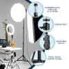 2 Pack Aluminum Light Photography Tripod Stand with Case,Altson 7 Feet Portable Photo Video Tripod Stand for Speedlight, Flash, Softbox, Umbrella, Strobe Light, Camera view 4