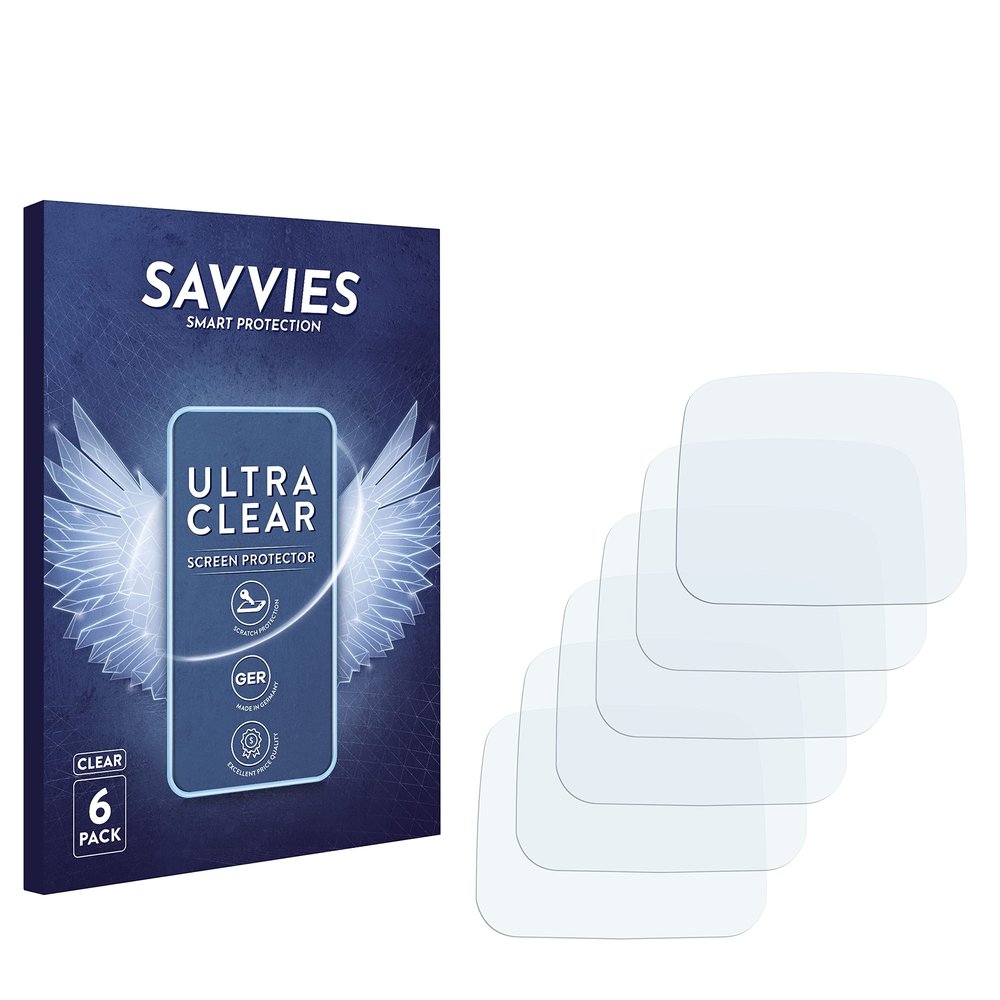 savvies Screen Protector compatible with Ancel VD 500 Protection Film Clear 6-Pack