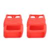 2PCS Mini Talky Silicone Protective Soft Cover TwoWay Radio Protector for UV5R Easy to Install More Convenient Lightweight and Portable (Red) view 3