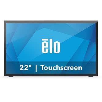 Elo 2270L 22-inch Wide LCD Monitor, Full HD, Projected Capacitive 10-Touch, USB Controller, Anti-Glare, Zero-Bezel, Collapsible Stand, VGA, DP and HDMI Video Interface, Black, Worldwide