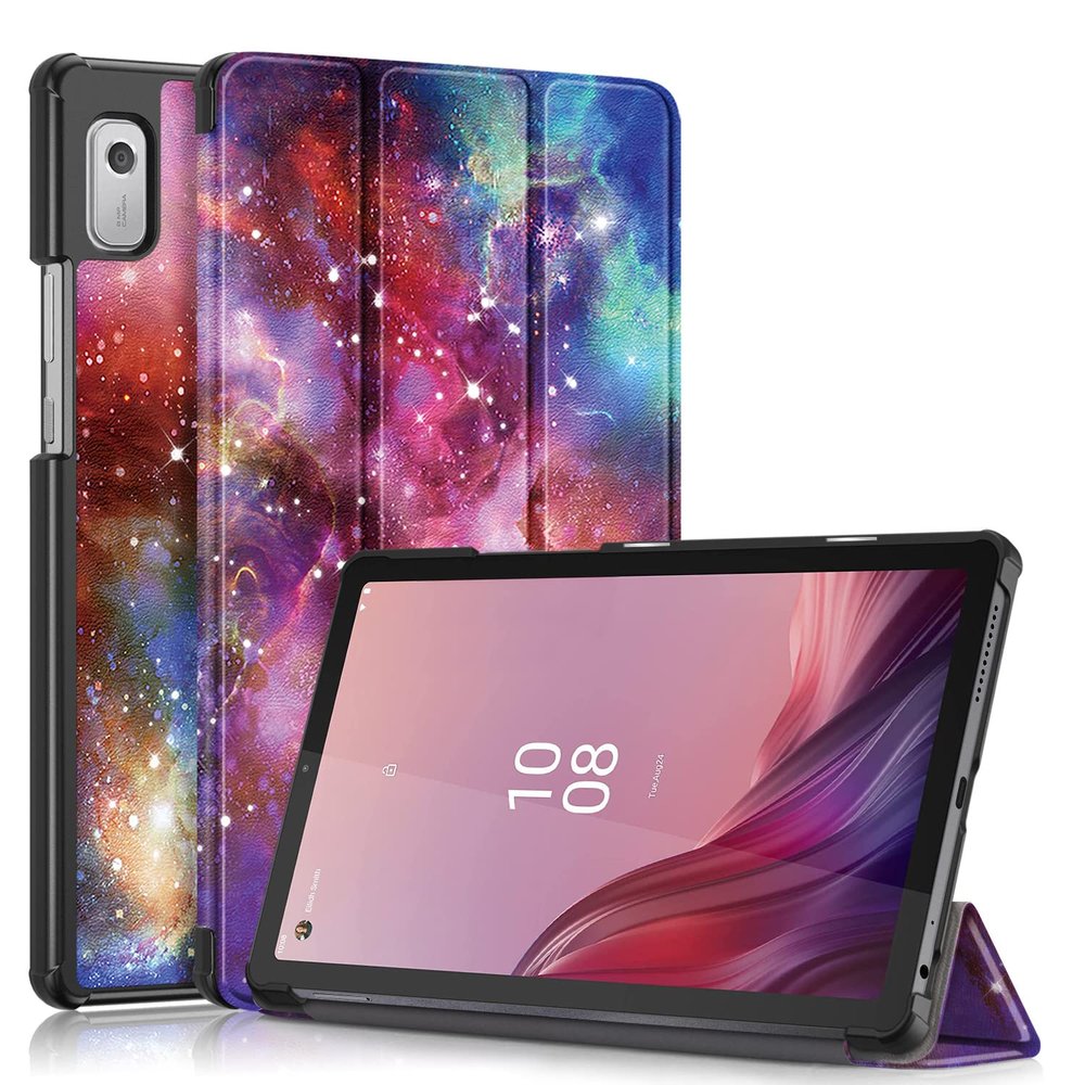 Epicgadget Case for Nook 9" Lenovo Tablet (2024) / Lenovo Tab M9 (TB-310FU, 2023 Released) 9 Inch Display Tablet - Slim Lightweight Trifold Shell Stand Cover Case + 1 Random Stylus (Galaxy)