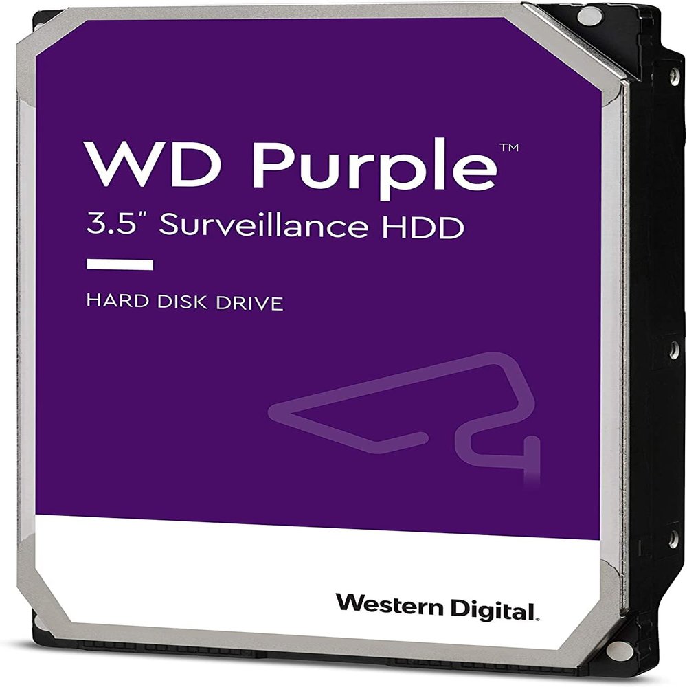 Western Digital 12TB WD Purple Surveillance Internal Hard Drive HDD - SATA 6 Gb/s, 256 MB Cache, 3.5" - WD121PURZ (Renewed)