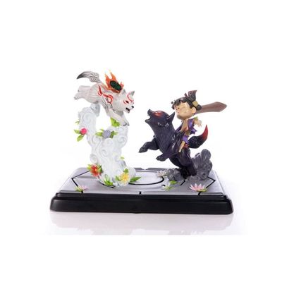 First4Figures Okamiden Statuette Chibiterasu vs. Dark Chibiterasu & Possessed Kuni 33 cm