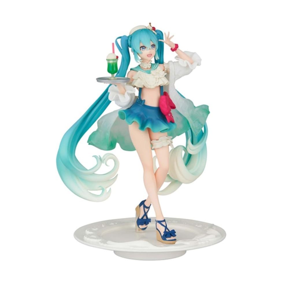 Hatsune Miku Statuette PVC Hatsune Miku SweetSweets Series Melon Soda Float 18 cm