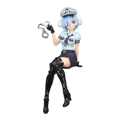 Furyu Re:Zero Starting Life in Another World Statuette PVC Noodle Stopper Rem Police Officer Cap with Dog Ears 14 cm