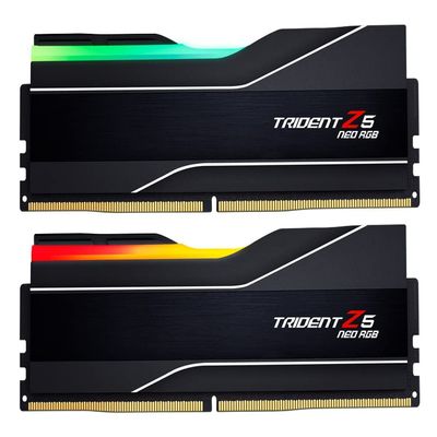 G.SKILL Trident Z5 Neo RGB Series DDR5 RAM (AMD Expo & Intel XMP 3.0) 32GB (2x16GB) 6000MT/s CL30-38-38-96 1.35V Desktop Computer Memory U-DIMM - Matte Black (F5-6000J3038F16GX2-TZ5NR)
