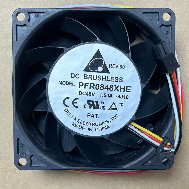 1PC PFR0848XHE Fan 80 * 80 * 38mm 48V 1.50A 4pin