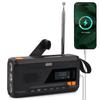 Emergency Hand Crank Radio - August MB291B - NOAA Portable Weather Radio & AM/FM Portable Power Bank 4500mAh with Solar Charging, Hand Crank & USB-C Charging - SOS Alarm, LED Flashlight & Reading Lamp view 1