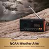 Emergency Hand Crank Radio - August MB291B - NOAA Portable Weather Radio & AM/FM Portable Power Bank 4500mAh with Solar Charging, Hand Crank & USB-C Charging - SOS Alarm, LED Flashlight & Reading Lamp view 3