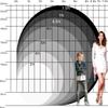 7.2x7.2ft God Bless Round Backdrop Cover First Communion Baptism Christening Party Circle Arch Backdrop Stand Pure White Gold God Bless Baby Shower Backdrop Baptism Party Decor Photo Shoot Props view 3