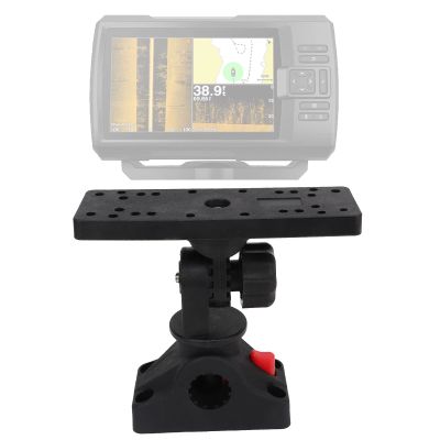 Akozon Fish Finder Mount Base, 360 Rotating, Universal Boat Fish Finder Electronics Mount