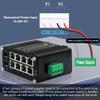 Industrial    Gigabit Fiber Switch Web Management Switch with 100/1000M Adaptive   Slots Din Rail Small Smart Network Switch Support QOS, VLAN, IGMP -  view 3