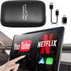 Flgocexs Wireless Carplay Adapter - 3 in 1 Wireless Carplay and Android Auto Adapter with Built in Netflix YouTube Support TF Card Only for Original Car Models After 2016 with Wired Car Play view 1