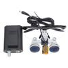 EustomA 3.5X Binocular Loupes Optical Glass Magnifier 3W LED Waist Hanging Light Clip on Lamp DY-004 with Optical Filter (Black) view 4