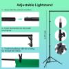 Photography Lighting kit with Backdrops, 8.5ftx10ft Backdrop Stand, 5 Tripod Stands and Bulb, Umbrella Softbox Continuous Lighting, Photo Studio Equipment for Portrait Product Photo Shoot view 2