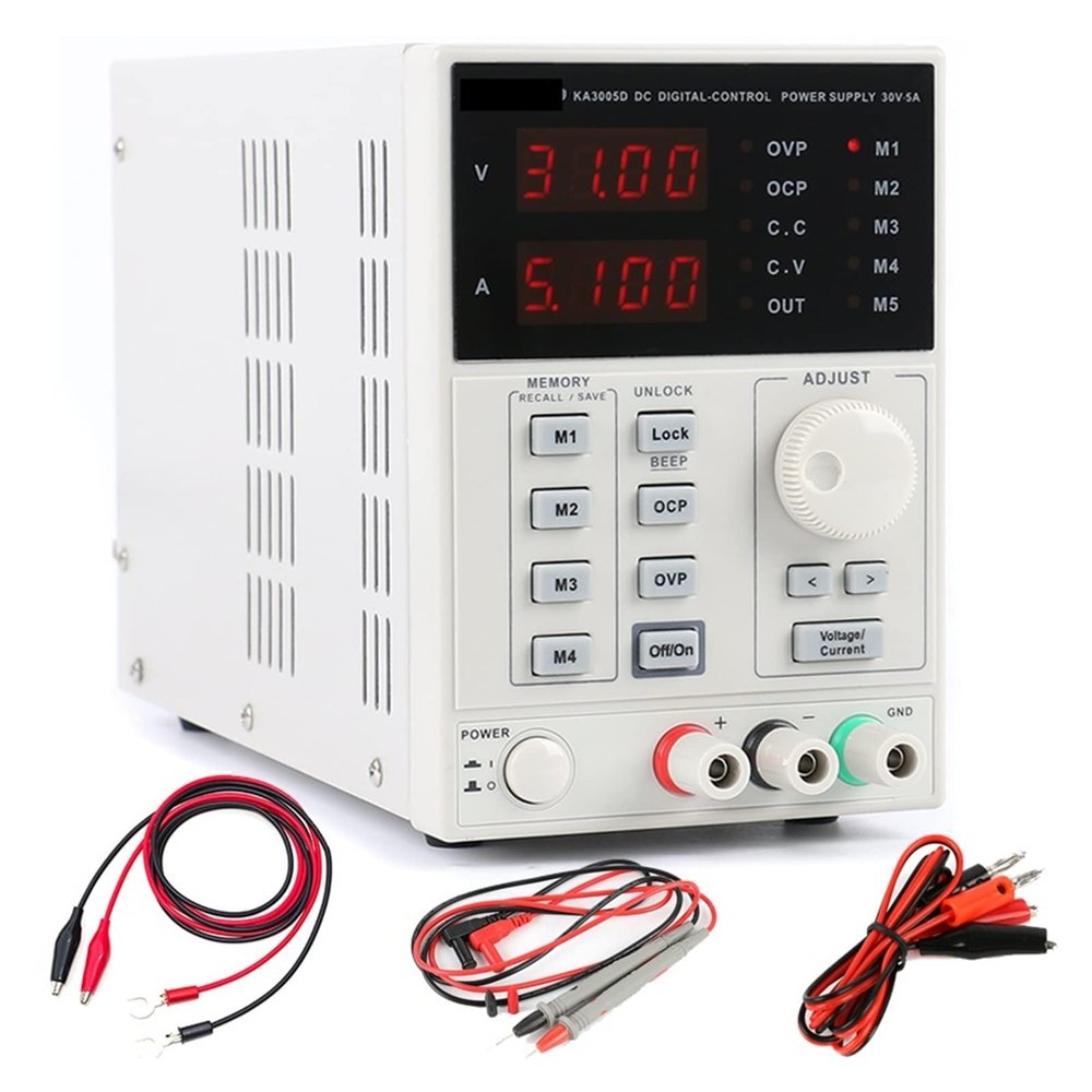 PULME dc Power Supply KA3003D KA3005D KA3005P Adjustable Precision Digital Programmable Laboratory Switching DC Power Supply 30V 5A 60V 3A 2A (Color : KA3005D 30V 5A)