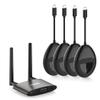 HDMI Wireless Transmitter*4 and Receiver 4K, USB C & HDMI Dual Transmit Ports, VGA Dual Screens, 2.4/5Ghz Streaming Smooth Video/Audio for Mac, Cable Box, Samsung Phone, Netflix, 165FT view 1