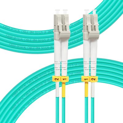 FLYPROFiber OM4 LC to LC Fiber Cable - 10M/33ft Multimode Duplex 50/125um LSZH 40GB/100GB Patch Cable - Length: 0.2m-100m, 10pack