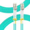 FLYPROFiber OM4 LC to LC Fiber Cable - 10M/33ft Multimode Duplex 50/125um LSZH 40GB/100GB Patch Cable - Length: 0.2m-100m, 10pack view 1