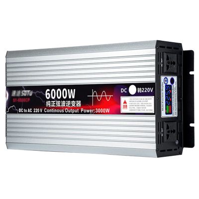 5500W,6000W,6500W,8000W,8500W,12000W Pure Sine Wave Inverter 12V/24V/48V/60V/72V to AC 110V/120V AC Converter for Home,RV,Truck,Off-Grid Solar Power Inverter AC Hardwire Port,6000W-48VTO110V