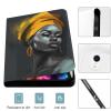 African American Black Woman Beauty Abstract Case for iPad iPad Mini 5/4/3/2/1(7.9- Inch) iPad Mini 6 (8.3-inch, 2021) with Pencil Holder, Protective Case with Soft TPU Back, Auto Sleep/Wake Cover view 3
