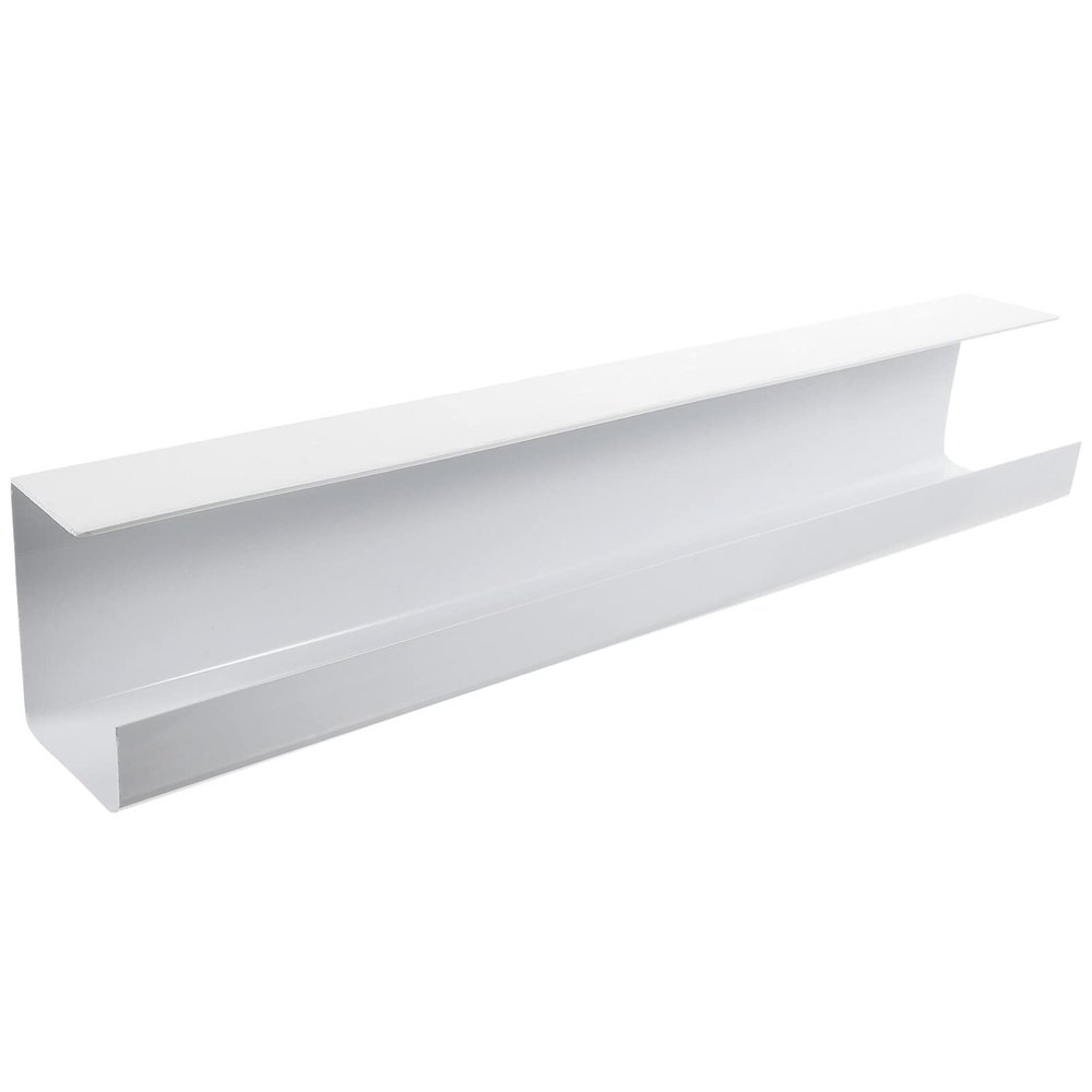Alipis under Desk Tray No Drill Wire Organizer for Efficient Cord Storage for White Small and Easy Install