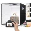 PULUZ Portable Photo Studio Light Box Kit with 360 Degree Motorized Rotating Turntable Display Stand for Photography Products and ShowsBlack view 2