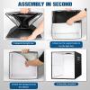PULUZ Portable Photo Studio Light Box Kit with 360 Degree Motorized Rotating Turntable Display Stand for Photography Products and ShowsBlack view 4