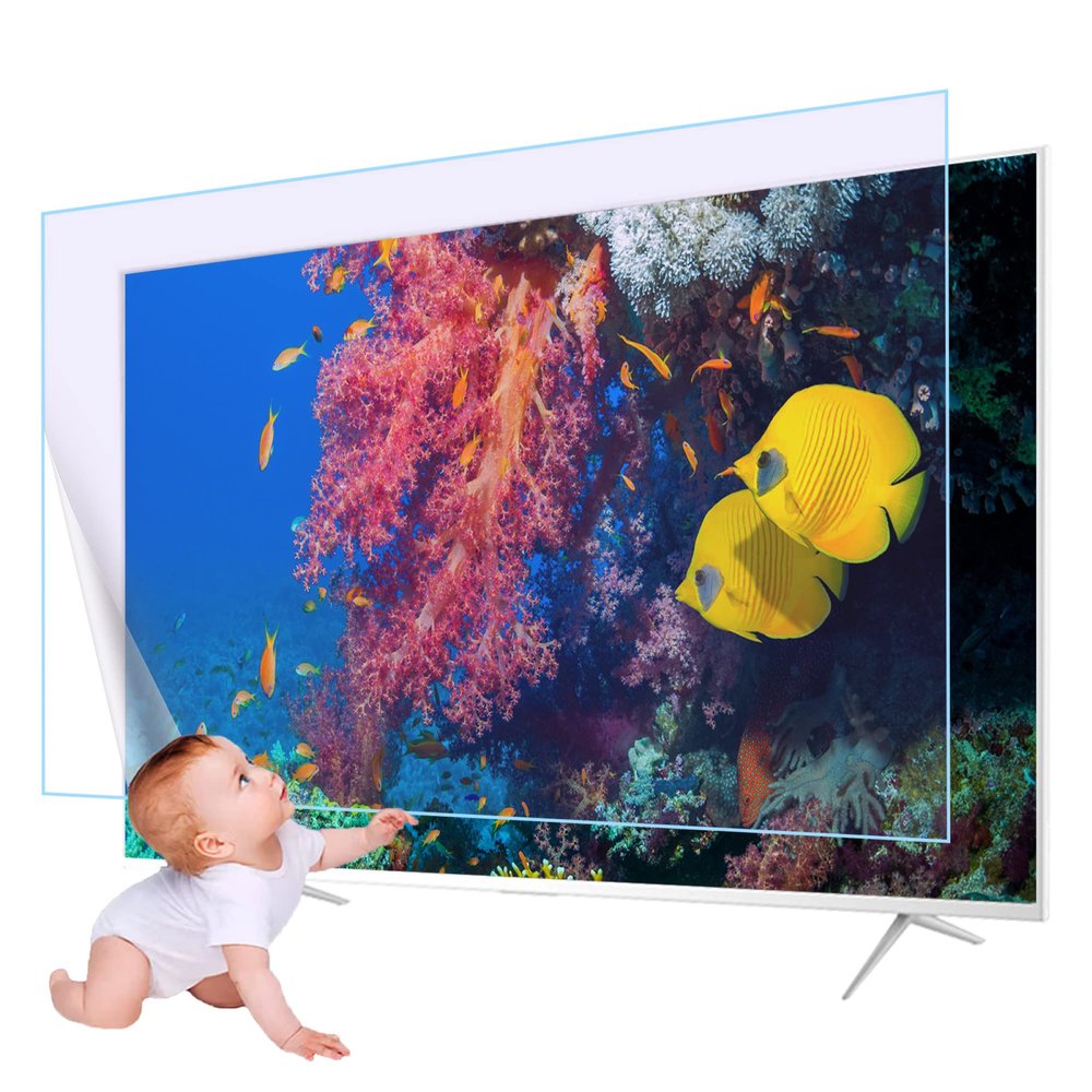 JQZWXX Reduce Glare TV Screen Protector, Filter Harmful Blue Light Anti-Radiation Frosted Surface Anti Scratch 55/58/60/65/70/75 Inches Display Universal Protective Film / 65in1429x804mm