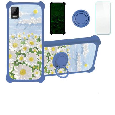 Aroepurt Ans Koobee SL004T Case Compatible with Koobee k100 Phone Case Cover [PC + TPU 2 in 1][Ring Support] [Luminous Effect] YGL-CJ