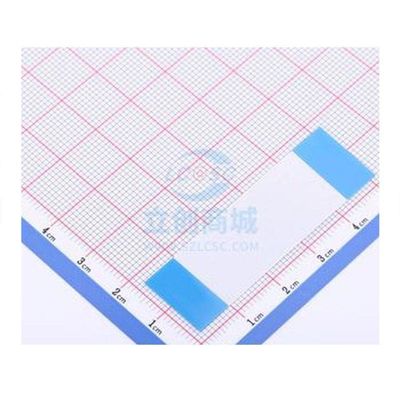 10 Pcs FFC Cable 0.5mm 30P Total Length 50mm Same-Direction Gold Finger 4mm Reinforcement Plate 8mm FFC/FPC Cable P=0.5mm 0.5mm JS05A-30P-050-4-8