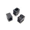 100PCS x RJ11 52-4P4C with Flange 180degree top-Entry PCB Phone Modular Jack Female Telephone Socket LAN Connector view 3