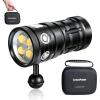 LetonPower Turbo SX Dive Light, 11000 Lumens 100m Underwater Video Light,Diving Flashlight,Scuba Dive Light,Waterproof Flashlight with for Under Water Sports,Underwater Video Shooting and Photography view 1