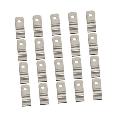 Happyyami 20 Pcs R Type Clamp Metal Stand Cord Holders Wire Holders for Cords Wall Cable Clips Cable Management Fixator Cable Manager Clips Cable Fixing Buckle Simple Cable Organizer Clip