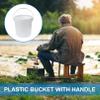3 Gallon Bucket White Plastic Bucket with Handle Halloween Season view 4