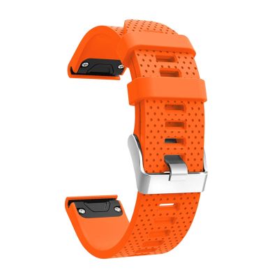 AEHON Replacement Soft Silicone Quick Release Watchband Strap For Garmin Fenix 7S 5S GPS Watch (Color : Orange, Size : Fenix 5S)