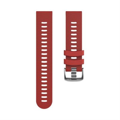 AEHON 20mm Sport Silicone Watchband Strap For Garmin Forerunner 245 245M 645 Vivoactive 3 Vivomove HR Smart Bracelet Wristband (Color : Red, Size : Forerunner 645)