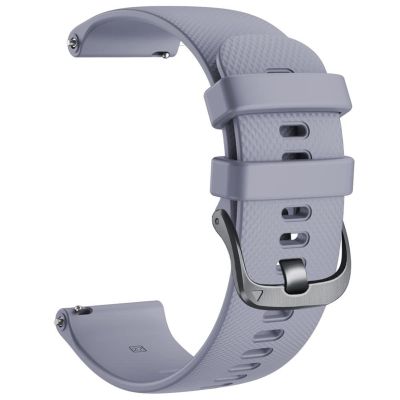 AEHON Silicone Watchband Strap for Garmin Vivoactive 3 Forerunner 645 245 Vivoactive 4 4S Venu Smart Bracelet Wristband Strap (Color : Grey, Size : 18mm Vivoactive 4S)