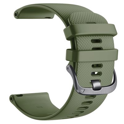 AEHON Silicone Watchband Strap for Garmin Vivoactive 3 Forerunner 645 245 Vivoactive 4 4S Venu Smart Bracelet Wristband Strap (Color : Army Green, Size : 18mm Vivoactive 4S)