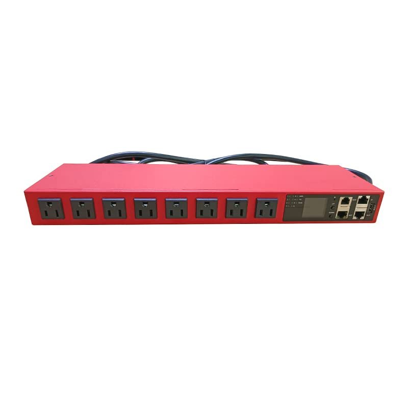 Smart PDU Cabinet Socket 8-Port 15 amps SSH telnet SNMP 485modbus- RTU Programming Development Network Remote Control Room Aging Rack Used (SNMP v1v2v3 telnet SSH Version)