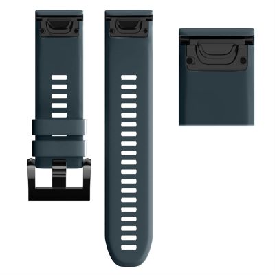 AEHON 26 22 20MM Watchband Strap For Garmin Fenix 7X 7 7S Watch Quick Release Silicone Easyfit Wrist Band Strap (Color : Navy, Size : 22MM Fenix 6 5 5plus)
