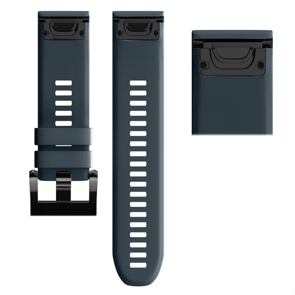 AEHON 26 22 20MM Watchband Strap For Garmin Fenix 7X 7 7S Watch Quick Release Silicone Easyfit Wrist Band Strap (Color : Navy, Size : 22MM Fenix 6 5 5plus)
