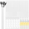Cord Cover Raceway Kit, 628 in Cable Cover Channel, Paintable Cord Concealer System Cable Hider, Cord Wires, Hiding Wall Mount TV Powers Cords in Home Office, 40 X L15.7in X W0.95in X H0.55in view 1