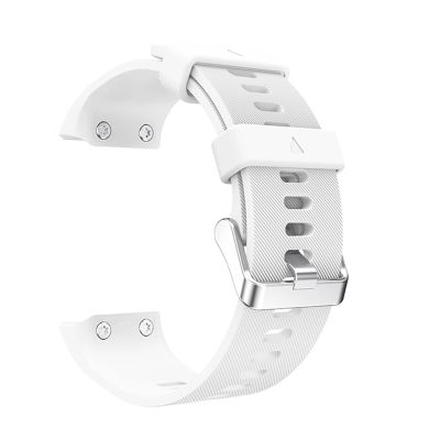 EZZON Replacement Silicone Watchband Sports Watch Wrist Strap For Garmin Forerunner 35 Smart Watch (Color : White)