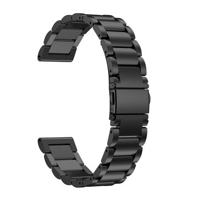 AEMALL Replacement Stainless Steel Watch Strap Band For Garmin Forerunner 935 GPS Watch (Color : Preto, Size : For Forerunner 935)