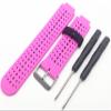 AEMALL Soft Silicone Watch Strap Replacement Wrist Watch Band For Garmin Forerunner 220/230/235/620/630 Watchband With Tools (Color : Pink black) view 1